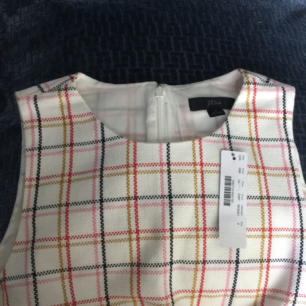 J. Crew Peplum Tweed Dress Fully Lined NWT